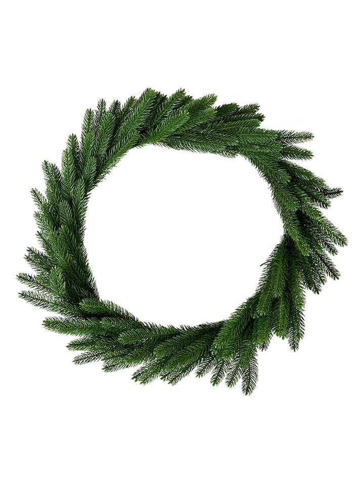 Clayre & Eef Dekokranz "Weihnachten" in Grün - Ø 65 cm - onesize
