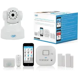 PNI, Zubehör Gebäudesicherheit, Smart Home Paket SmartHome SM400 + Videokamera SM460 Alarmanlage und Videoüberwachung über das I