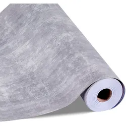 VEVOR Tapete selbstklebend, 45 cm x 15 m, Wandtapete, Klebefolie in Industrie-Stil, Möbelfolie, Möbelaufkleber, dekorative Tapetenrolle für Schlafzimmer, Küche, Büro, Badezimmer, dunkelgrau