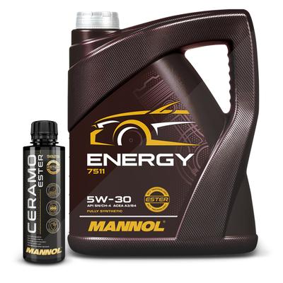 Mannol 5 L Energy 5W-30 + 250 ml Ceramo Ester GRATIS DAZU [Hersteller-Nr. 40984922]