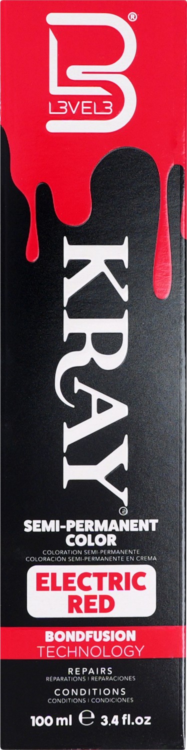 L3VEL3 Kray Color Electric Red 100 ml LV30168