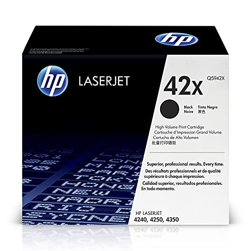 HP Q5942X Originele LaserJet Toner Cartridge, Zwart, voor HP LaserJet 4250 en 4350