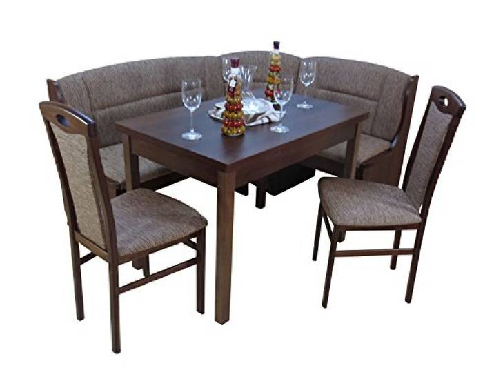 moebel direkt online Eckbankgruppe Madrid II  - Sparangebot ! nuss dunkel/cappuccino