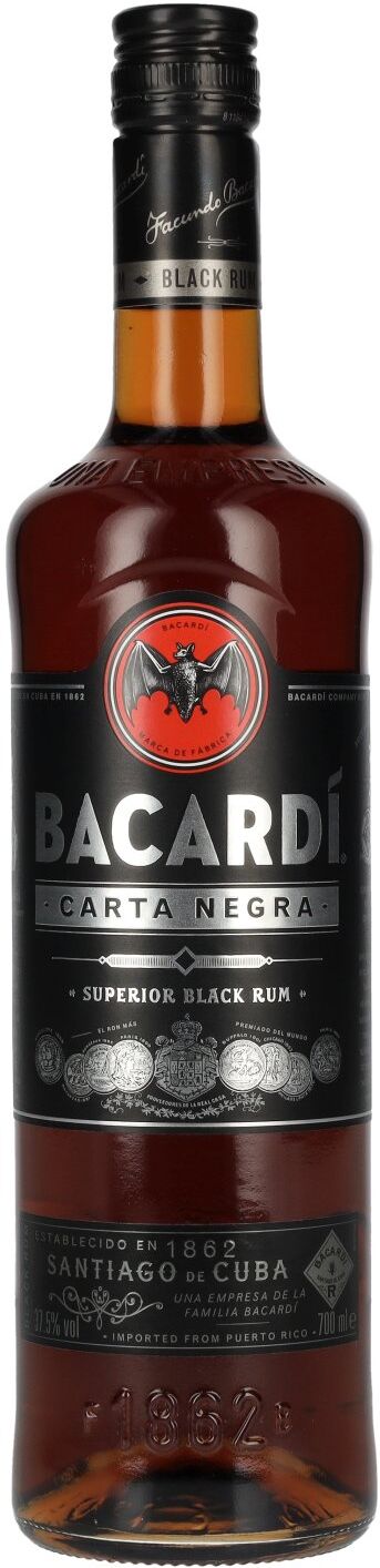 Bacardi Carta Negra Superior Black Rum 37,5% Vol. 0,7l