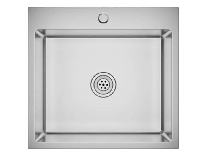 Handgefertigte Küchenspüle, Edelstahl, Satin-Finish X-flume-Fach, Schalldämmpads, Batteriefach mit Endkappe, hängende Montage, versenkt, aufsteckbar