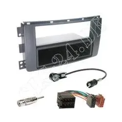 Autoradio 1-DIN Einbaurahmen Radioblende+Adapterkabel Einbauset für Smart For...