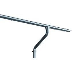 Weka Dachrinnen-Set verzinkt-für Flach- und Pultdächer bis 400 cm (Gr. 3)