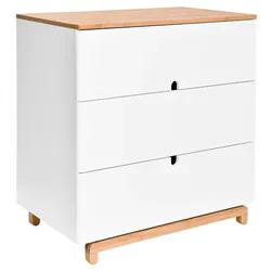 WICKELKOMMODE Weiß und Holz