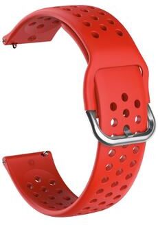 Everyday Crate Huawei Watch GT2 Band Breathable Silicone Inner Buckle Replacement Strap For GT GT2 GT2e red