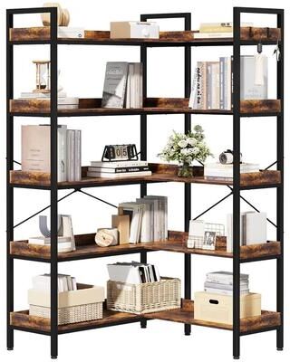 No "5-Tier Bookshelf Reversible - 12.6""D x 45""W x 65""H"