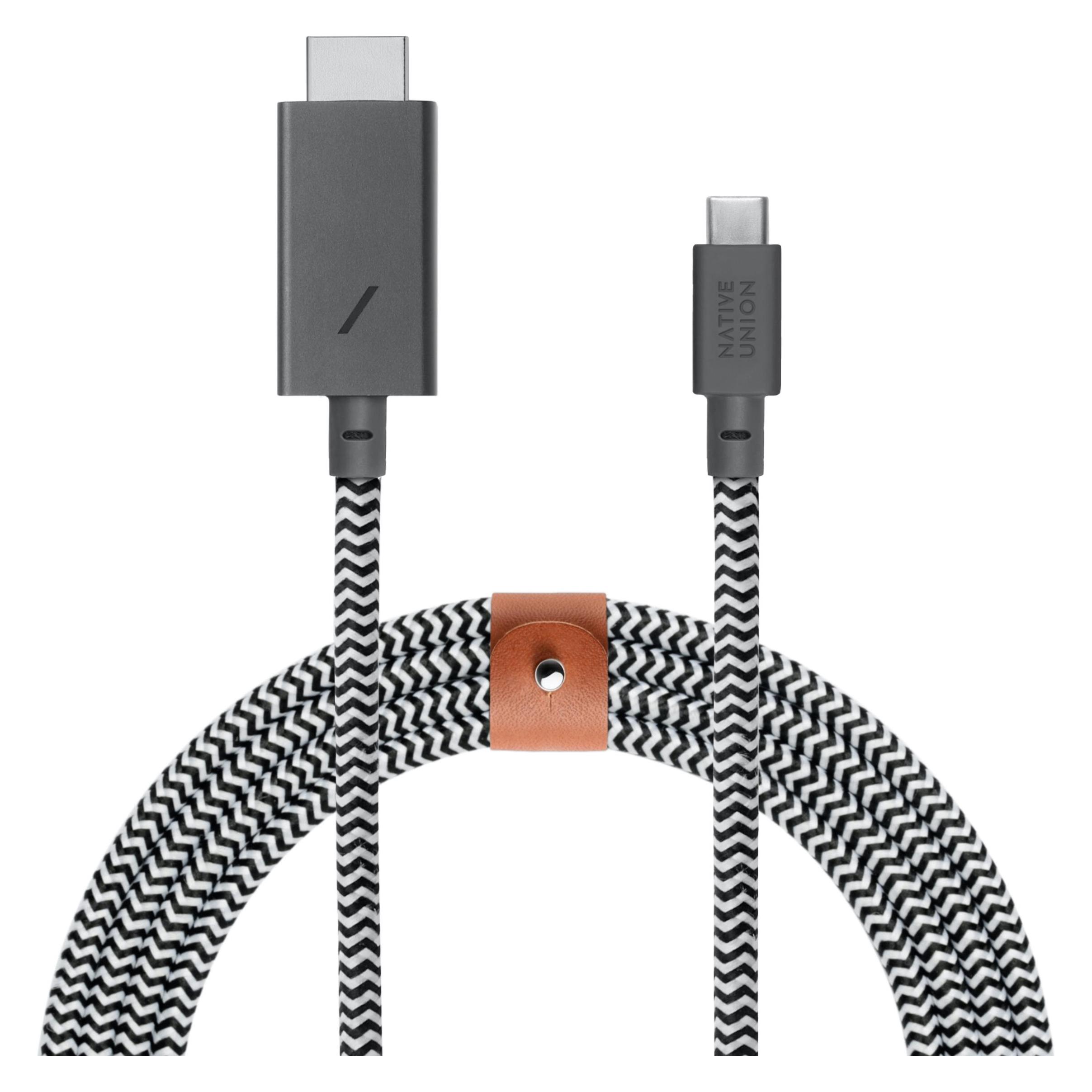 Native Union HDMI (Typ A) - USB Typ C (3 m) (BELT-C-HDMI-ZEB-3)