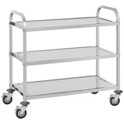 Royal Catering Helloshop26 - Servierwagen aus Edelstahl – 3 Ablagen – bis 150 kg 14_0000949