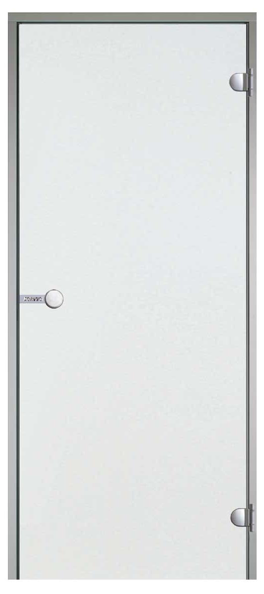 Saunatür Harvia Line - Aluminium / Glas Klar / 70 x 190