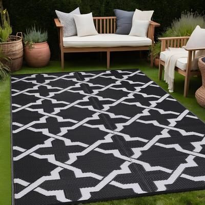 Beverly Rug Reversible Trellis Pattern Indoor/ Outdoor Area Rug