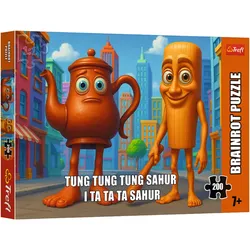 Puzzle - 200 – BrainRots - Tung Tung Sahur – Trefl 13364