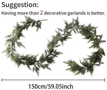 Uplifted Goods Artificial Pine Christmas Garland s