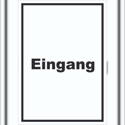 HB-Druck Eingang Schild mit Text Zugang Eintritt hochkant A3 (297x420mm)