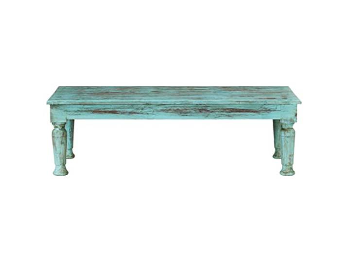 RJPLMFV Couchtisch aus Massivholz, 110 x 50 x 34 cm Handgefertigt, einzigartige Farben, stabiler Rahmen, vielseitig verwendbar für Wohnzimmer oder Sofa