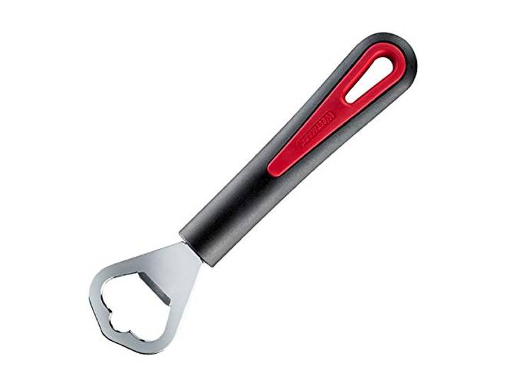 Westmark Flesopener, verchroomd, lengte: 17 cm, staal/kunststof, Gallant, zwart/rood, 29082270