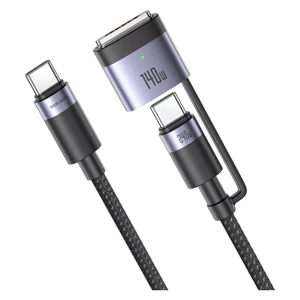 Ven-Dens Flexible USB-C zu MagSafe 3 MacBook Charge Ladekabel 140W/240W (140 W) (VD-DCA10)