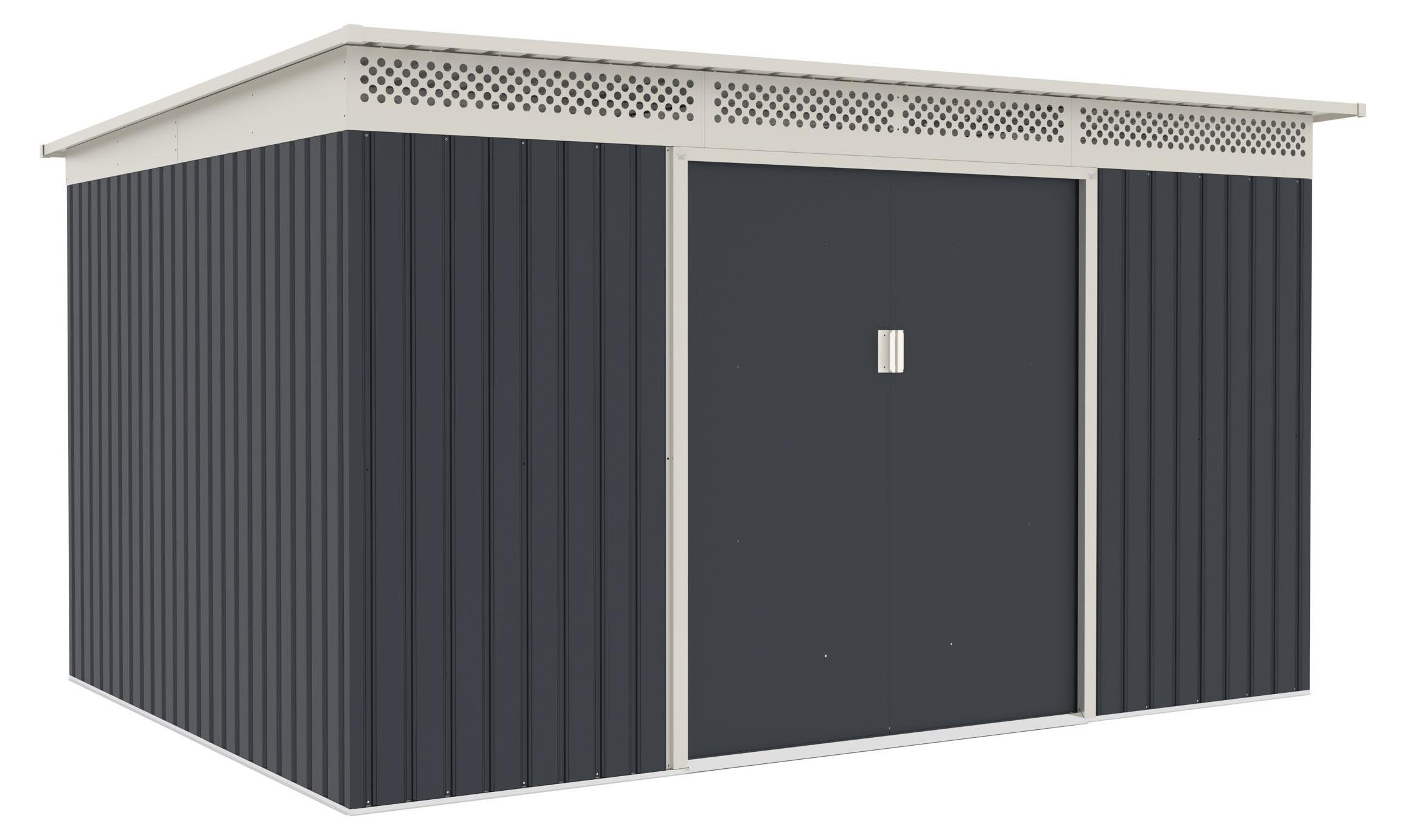 G21 Gartenhaus G21 GRAH 915 - 340 x 269 cm, anthrazit G21-6390095