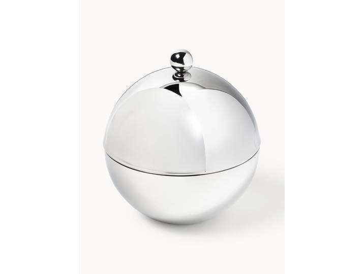 Kleine opbergpot Polaris van edelstaal