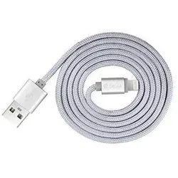 Devia Fashion Series Cable for Lightning (MFi, 2.4A 1.2M) silver (1.20 m, USB 3.2 Gen 1), USB Kabel