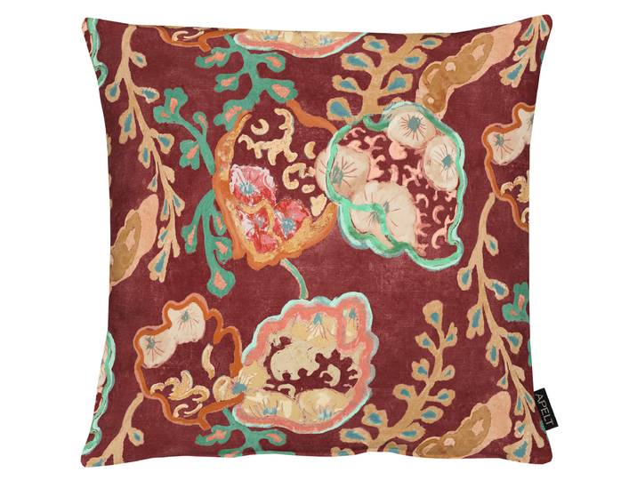 Dekokissen APELT Celeste , bunt (bordeauxrot, bedruckt), B:46cm H:0,5cm L:46cm, Polyester, Dekokissen_Sitzkissen_Kissenhüllen, Dekokissen