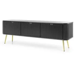 Lowboard   ¦ schwarz ¦ Maße (cm): B: 168 H: 56