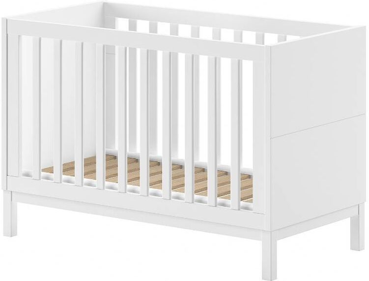 Pharao24.de Babybett Gitterbett in Weiß Liegefläche 60x120 cm