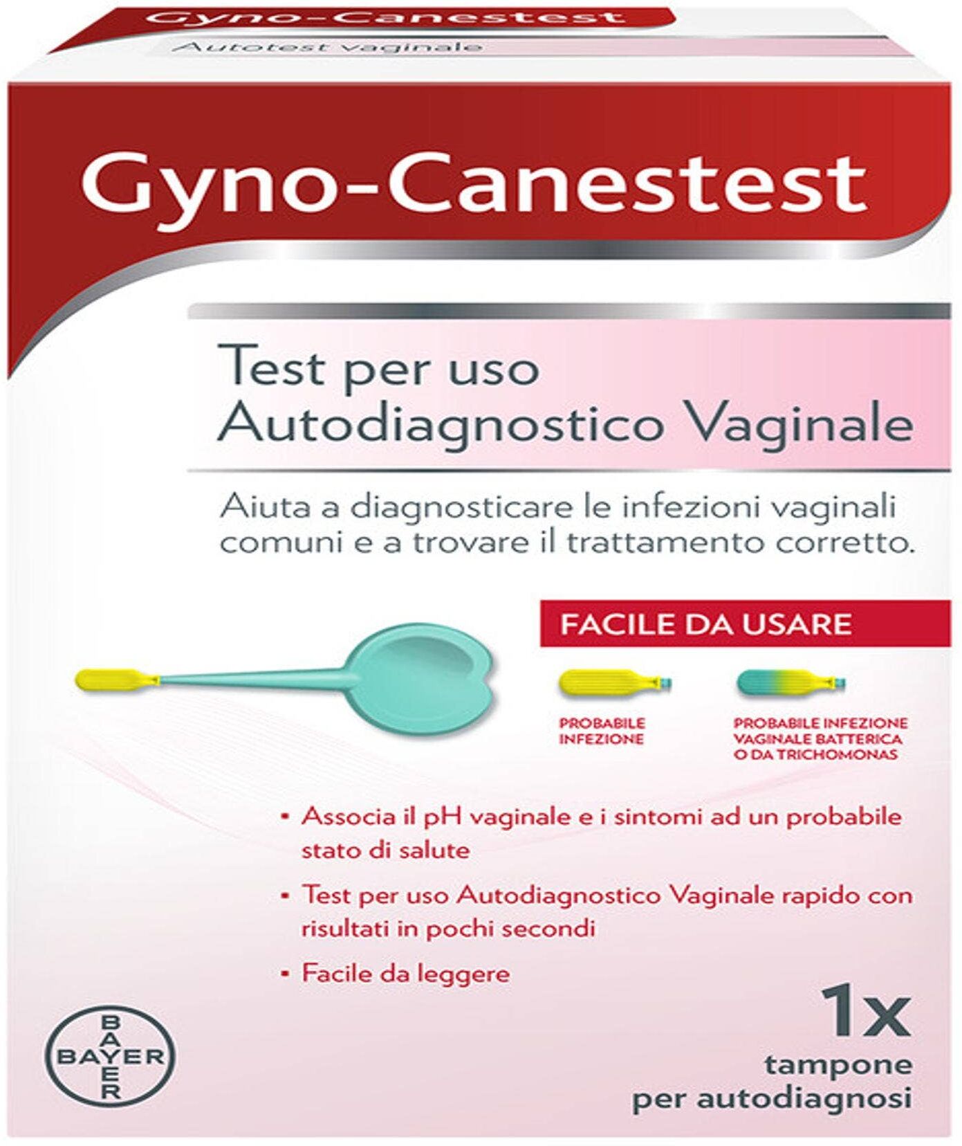 CANESTEN Gyno-Canestest Autotest Vaginale 1 Tampone Vaginale 