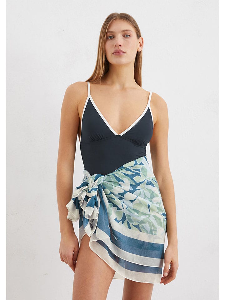Marc O´Polo Bodywear Pareo in Grün/ Blau - onesize
