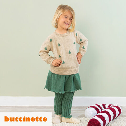 Strickanleitung – Mädchenleggins aus Woll Butt Venia