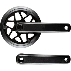 Prowheel Kurbelgarnitur 170 mm 36 Zähne mit Kettenschutz Schwarz