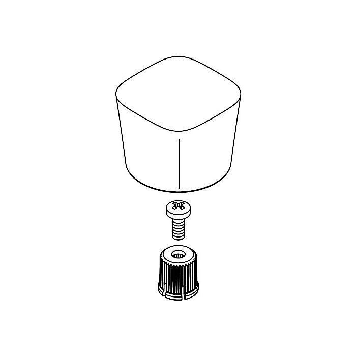 hansgrohe Griff Logis Standventil Warmwasser 92523000 chrom