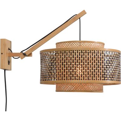 GOOD & MOJO Wandleuchte "Bhutan", beige (natur), Ø 50cm H: 43cm, Leuchten, Wandleuchte