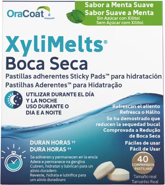 Xylimelts Menta 40 pastilhas