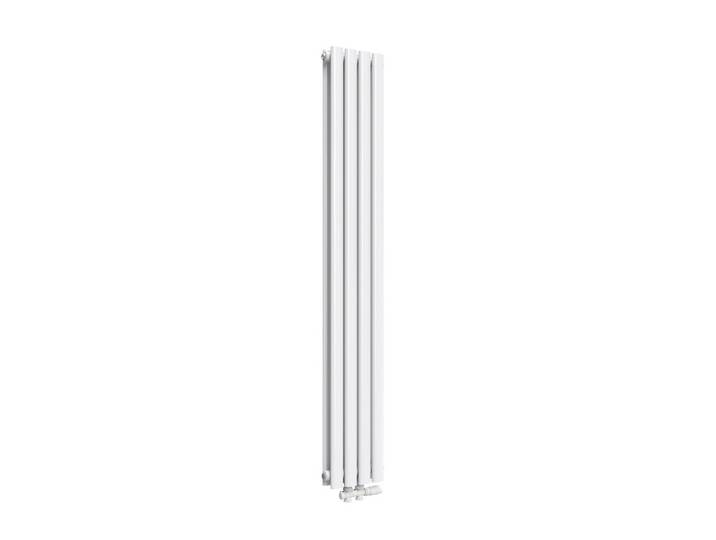 HEIZKÖRPER Doppelrohr vertikal montierbar Weiß 24/160/8,1 cm