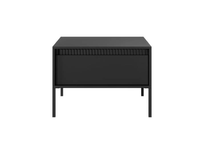 MOEBLO Couchtisch Rifaro F 1S (Geriffelte-Fronte, Push-to-open-Öffnung, Wohnzimmertisch, Beistelltisch, Sofatisch, Kaffeetisch, Coffee table), Push-to-open-Öffnung