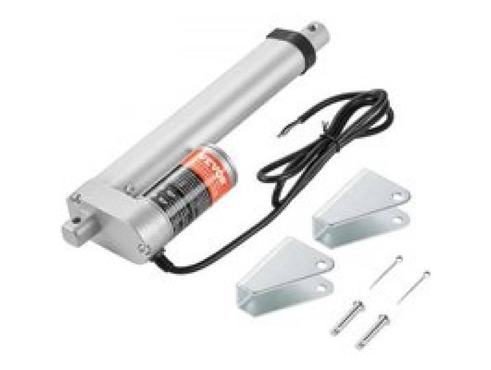 VEVOR Actionneur Linéaire 12 V, Actionneur de Mouvement Linéaire 150 mm 150 kg/1500 N 5 mm/s avec Support de Montage et Protection IP54 pour Meubles, Systèmes d'Automatisation, Équipements Mécaniques