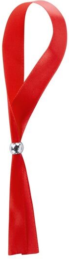 Bracelet réglable personnalisable en polyester Fete rouge TAILLE UNIQUE ADULTE