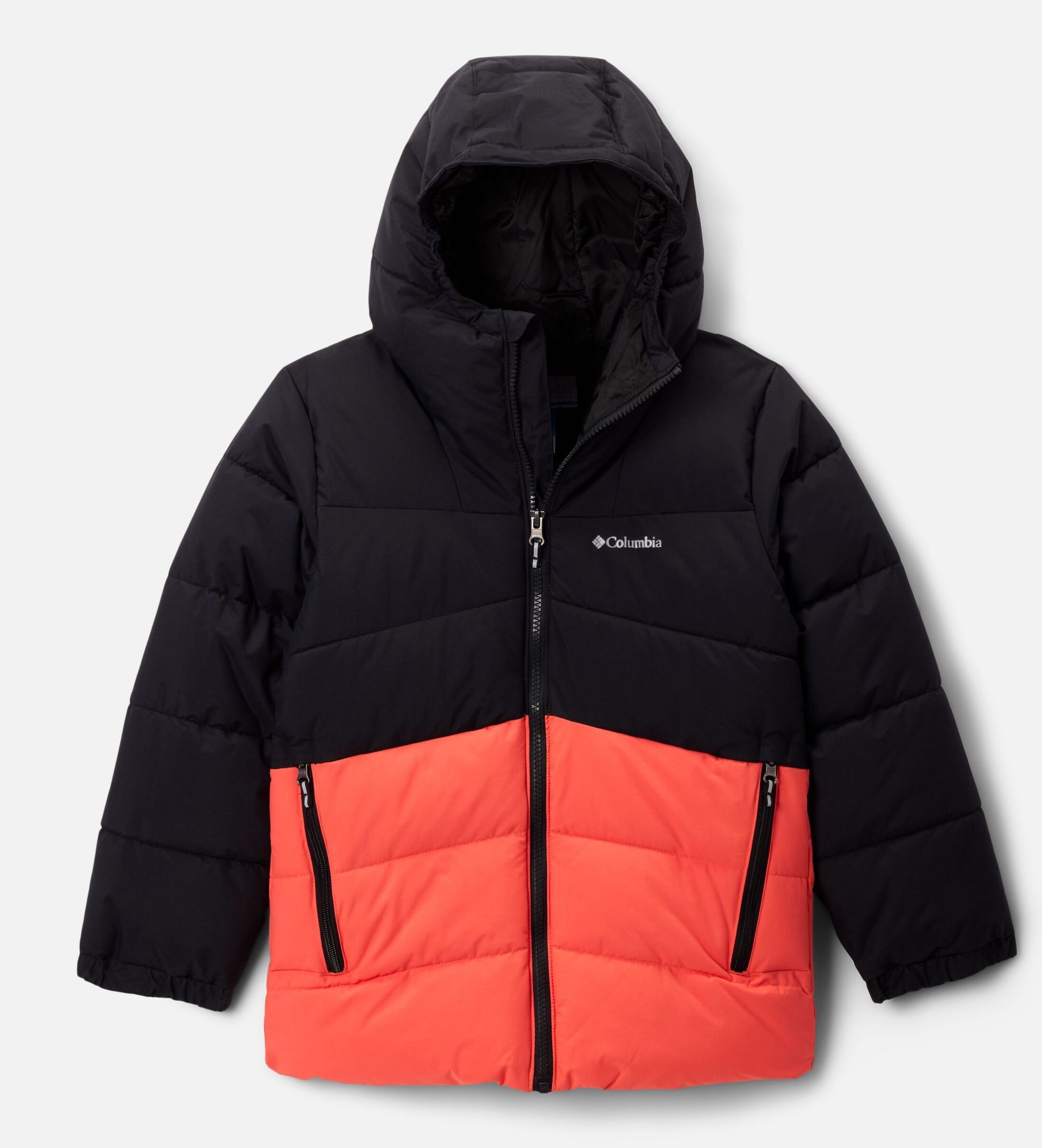 Winterjacke COLUMBIA "Arctic Blast II Jacket", Jungen, Gr. L (152/158), schwarz (schwarz, zing), Web, Obermaterial: 100% Nylon. Futter: 100% Polyester, normal, hoch geschlossener Ausschnitt, eingesetzt elastischer Bund, Jacken Winterjacke, mit Reissversch