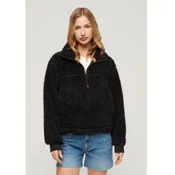 Superdry für Damen. W2012125A Supersoft Sweatshirt schwarz (S), Lässig, Langarm, Recyceltes Polyester, Nachhaltig