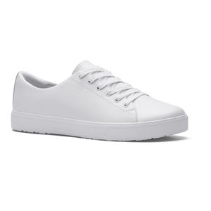 Shoes-for-Crews Berufsschuhe Old School Low Rider IV, OB, Halbschuhe, Unisex, Echt Leder, weiß, Gr. 42