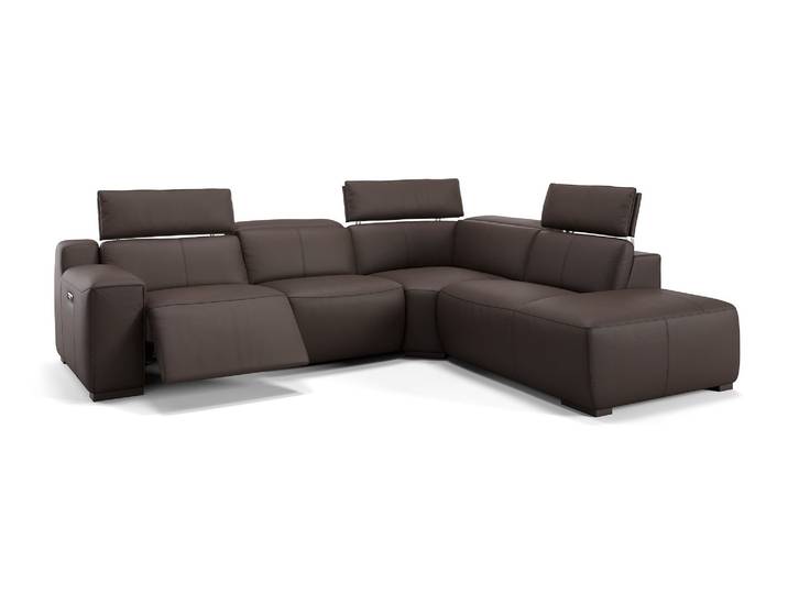 Leder Ecksofa Eckcouch LORETO mit Relaxfunktion