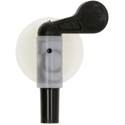 Ablasshahn für Kunststoffbehälter, PVC