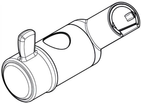Hansgrohe replacement shower slide, complete 98723820