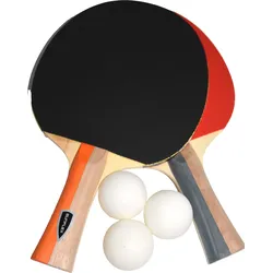 Sunflex sport Pong Set Tischtennis Set mit 2 Trainingsschlägern und 3 Bällen