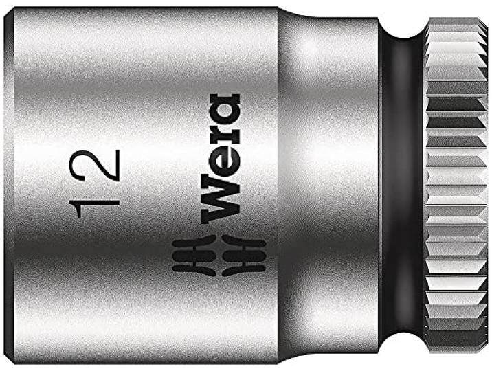 Wera 05003511001 8790 HMA Douille Zyklop à emmanchement 1/4\ \, 12.0 mm\, Argent/noir