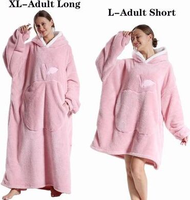 Uplifted Goods Oversized Plush Fleece Hoodie Blanket With Hood And Pockets b xl Us 12